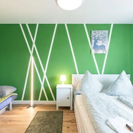 Nature Inspiration With Balcony & Grill Bbq In Mitte Central Station 10 Mins & Big Tv With Photo Lights * Duisburg